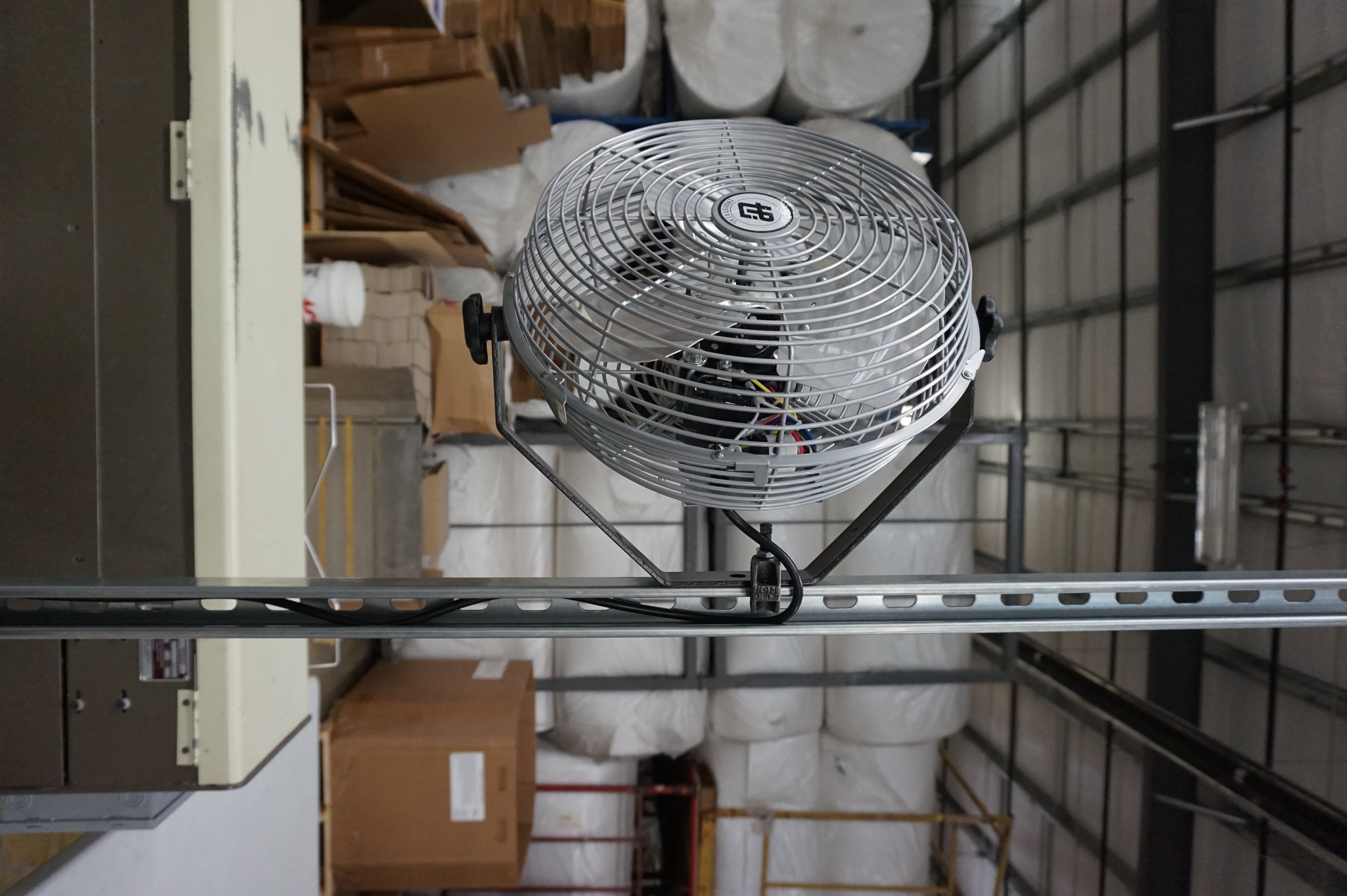 TPI Workstation Fans, Wall-Mount, 12" Blade Diameter, 1/12 Hp