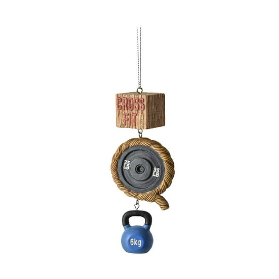 Ganz MX179801 Cross Fit Ornament, 4-inch Height, Resin and Polyresin