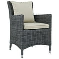 thumbnail image 4 of Modway Summon 9 Piece Outdoor Patio Sunbrella® Dining Set in Antique Canvas Beige, 4 of 5