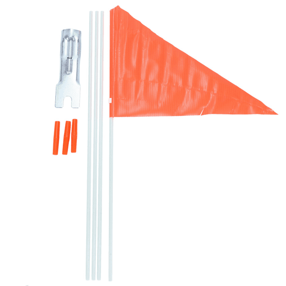 2set Safety Flag with Pole,6 Foot Adjustable High Visibility Bike Flag, Brightly Colored Waterproof Safety Flag