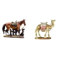 thumbnail image 1 of Figura de caballo,Figura coleccionable de caballo en miniatura,Figura de escritorio,Figura de camello,decoración moderna,regalo para inauguración de casa,Estatua de animal de resina,pieza de, 1 of 8