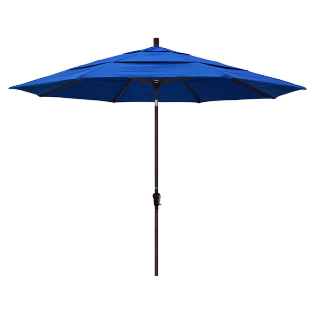 California Umbrella Parasol de Patio 11 Pieds Bleu Royal