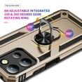 thumbnail image 2 of ELEHOLD Hybrid Rugged Case for Motorola Moto G Stylus 5G (2025) Full Body Protection with Metal Magnetic 360° Rotating Ring Holder Kickstand Shockproof Heavy Duty Case for Moto G Stylus 5G (2025),Gold, 2 of 6