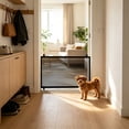 thumbnail image 2 of Mesh Pet Gate, No Drill Retractable Adjustable Dog Cat Safety Barrier, Portable Indoor Doorway Stairs Fence for Pet 43.31X28.35In, 2 of 5