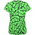 thumbnail image 2 of Halloween Green Brains All Over Womens T-Shirt - Large, 2 of 2