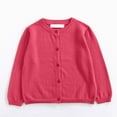 thumbnail image 2 of HFHAPW Toddler Girls Boys Cardigan Sweater Long Sleeve Knit Crewneck Button School Uniform Kids Casual Cute Outwear,3-4 Y, 2 of 5