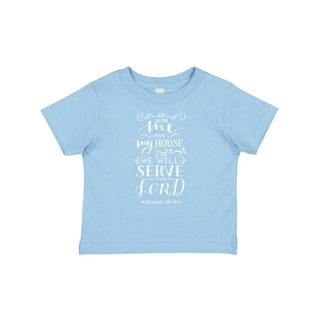 

Inktastic We Will Serve the Lord Bible Verse Boys or Girls Baby T-Shirt