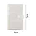 thumbnail image 3 of CSChome Jewelry Storage Book Jewelry Storage Book 120 Compartments Button Closure Clear Print Oblong Shape Necklace Earring Ring Jewelry Display, 3 of 7