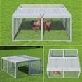 thumbnail image 4 of Yeshouse Gallinero plegable para conejos y gallinas, corral portátil con puertas superiores y laterales, ideal para interior y exterior, no requiere montaje, 4 of 8