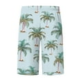thumbnail image 4 of AOMPMSDX Male Summer Digital 3D Printed Shorts Elasticated Waisted Beach Pants Sky Blue XL, 4 of 5