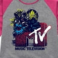 thumbnail image 3 of MTV Logo - Americana Tropic - Toddler And Youth Girls Raglan Graphic T-Shirt, 3 of 5