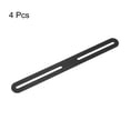 thumbnail image 3 of Unique Bargains Code d'Angle Ajustable, Lot de 4 280x24mm - Supports Évasés Droits en Acier Inoxydable (Noir), 3 of 5