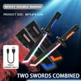 thumbnail image 2 of Light Up Neon Sword,17.3 Inch Spark Blade Swords with Multicolor LED Lights and Fog,Rechargable Light Up Sword for Costumes,Halloween Cosplay,Display (with 3 Flints), 2 of 10