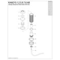 thumbnail image 3 of Kingston Brass KAM210 Trimscape Garbage Disposal Air Switch Button in Matte Black, 3 of 4