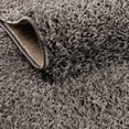 thumbnail image 5 of Rugs.com Comfort Solid Shag Collection Rug – 7 Ft Square Graphite Gray Shag Rug Perfect For Living Rooms, Kitchens, Entryways, 5 of 9