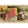 thumbnail image 2 of Arbuckle Brothers 14x11 Black Modern Framed Museum Art Print Titled - Maine, 2 of 4