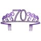 thumbnail image 3 of Purple Number Crown for Decoration Elegant Hair Accessories Made of Alloy with Chic Design and Craftsmanship (70), 3 of 4