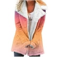 thumbnail image 2 of Women's Winter Warm Caots Fashion Zip Up Plus Size Composite Plush Button Lapels Jacket Outwear Coat, 2 of 6