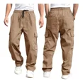 thumbnail image 3 of Hombre Pantalones De Trabajo Pantalones Rectos Casuales, 3 of 8