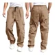thumbnail image 3 of Hombre Pantalones De Trabajo Pantalones Rectos Casuales, 3 of 8