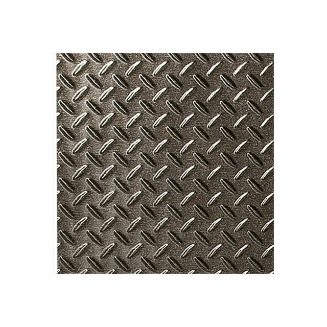 FASÄDE Easy Installation Diamond Plate Smoked Pewter Wall Panel Sample (12" X 12" Sample)