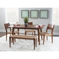 thumbnail image 3 of Powell Cadence 6-Piece Dining Set Brown With Brown Finish D1275D19PC6, 3 of 7