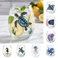 thumbnail image 7 of MYUNNIL Artisanal Marine Animal Glassware, 3D Novelty Summer Coastal Underwater Animal Stemless Drinking Glass, 4 Inch Unique Decorative Borosilicate Tumbler for Cocktails & Ocean Lover Gift, 7 of 7