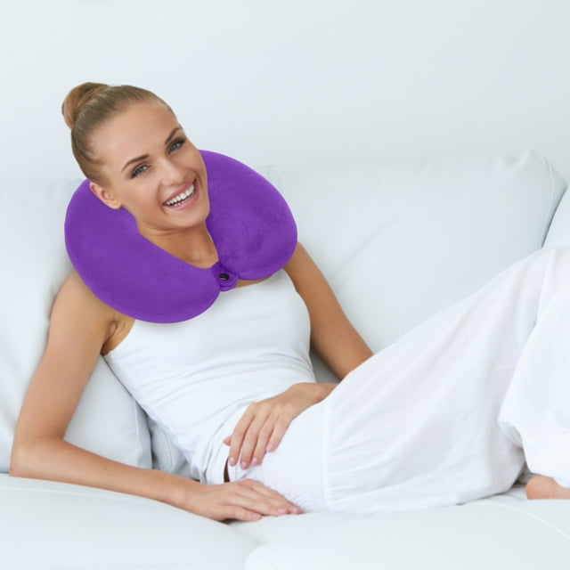 asddcavvf Travel Pillow Memory Sponge Head and Neck Support Aircraft Pillow Used for Travel Car Home Travel Neck Flight Pillow Satin Pillows for Hair and Skin