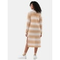 thumbnail image 2 of No Boundaries Striped Duster Cardigan, Women's and Women's Plus, 2 of 4