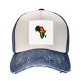 thumbnail image 2 of Ankh African Colored Africa Distressed Baseball Cap Dad Hats for Men Women Vintage Trucker Hat Low Profile Ball Caps, 2 of 7