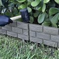 thumbnail image 5 of 4pcs Detachable Plastic Gray Fences Imitated Stone Garden Frame And Lawn Edge, 5 of 5