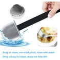 thumbnail image 3 of Toilet Brush, TPR Silicone Double-Ended Cleaning Brush Head, Toilet Brush Handle Removable, Wall Mounted/Standing Toilet Brush, Toilet Brush Set and Quick-Drying Holder Set (Black), 3 of 5