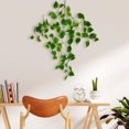 thumbnail image 5 of 2pcs Artificial Hanging Plants Vines Fern Fake Hanging Plant Faux Hanging Flowers Vine Outdoor UV Resistant Plastic Plants Wall Indoor Hanging Baskets Wedding Garland Decor C, 5 of 6