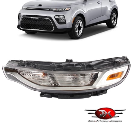 JX RACING Front Halogen Daytime Running Light Left Driver Side For Kia Soul 2020-2022 Front Headlight DRL Lamp LH