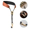 thumbnail image 3 of Leather Saxophone Neck Strap Tenor Alto Soprano Saxophone Strap for Replacement, 3 of 3