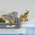 thumbnail image 2 of Manta De Punto De Elefante A Rayas De Resina, Arte Suave Y Cálido, Escultura De Granja, Figura Decorativa Para Dormitorio, Sofá, Cama, Silla, Estante, Escritorio, Decoración Del Hogar, 2 of 8