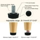 thumbnail image 4 of 24pcs M8 x 10 x 30mm Pies Niveladores Ajustables Cubiertas Protectores de Piso para Patas de Muebles, 4 of 7