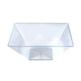 thumbnail image 2 of Smarty 3 qt. Clear Square Large Disposable Plastic Serving Bowls 24ct, 2 of 5