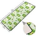 thumbnail image 2 of Dreamtimes St Cute Owls Shamrock Hallway Runner Rug 2'x6' Kitchen Rug with Rubber Backing St Patrick Day Non Slip Entryway Rug Runner Washable Soft Area Rug for Hallway Bedroom Kitchen Decor, 2 of 6