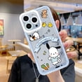 thumbnail image 1 of Funda de teléfono Sanrio Hello Kitty Kuromi Cinnamoroll para iPhone 14 13 12 Mini 11 Pro Max X XR XS 7 8 funda transparente de silicona suave xuanjing  unisex, 1 of 2