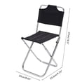 thumbnail image 2 of 2024Silla de camping portátil para exteriores, respaldo multifuncional, silla plegable, taburete de pesca para viajes al aire libre, picnic, senderismo, pesca, 2 of 3