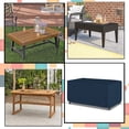 thumbnail image 6 of Rectangular/Oval Outdoor Table Cover 12 Oz Waterproof - Rectangle Table Cover with 100% Weather Resistant - with Air Pocket and Drawstring for Snug Fit (72" W x 44" D x 24" H, Blue), 6 of 7