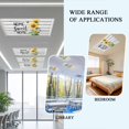 thumbnail image 4 of Ceiling Light Cover for Classroom, Vintage Floral Sunflower Magnetic Fluorescent Light Covers Filter for School,Office, 2X4&nbsp; FT, Pack of 3, Home Sweet Home Rustic Farm Wood, 4 of 8
