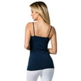 thumbnail image 4 of Women's Long Camisole Spaghetti Strap Seamless Tank Top, Denim, 4 of 7