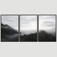 thumbnail image 3 of PixonSign Framed Wall Art Set Foggy Mountains Noun Home Artwork Nature Wilderness Forest Illustrations Art Decor Chic Scenic Modern Art for Living Room, Bedroom, Office - 24"x36"x3 Black, 3 of 4