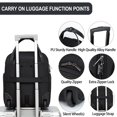 thumbnail image 4 of Bolsa de mano con ruedas EMPSIGN para debajo del asiento, 16 pulgadas, ligera, negra, 4 of 6