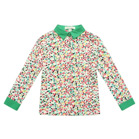 Richie House Girls' Shirt with Matching Collar and Cuff RH1449