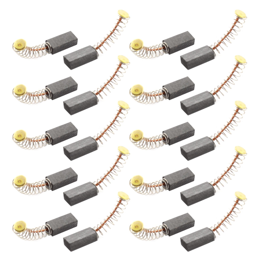 Unique Bargains 10 Paires de Brosses en Carbone de Remplacement pour Moteur Électrique Universel 6mm x 4mm x 12mm