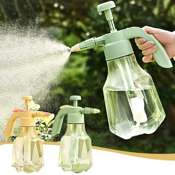 Fiudx Botella Rociadora, Riego a Alta Presión, Atomización de Área Amplia, Boquilla Giratoria, Agarre Cómodo, Diseño Ligero, Esencial para Jardinería Doméstica, Bombeo Eficiente, Ecológica, 1 Asperso