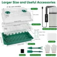 thumbnail image 2 of Seed Starter Tray with Grow Light Cells Seedling Tray with Humidity Dome/Indoor Grow Kit for Deep-Rooted Seedlings Adjustable/Timed Light Plant Starter Set, 2 of 7